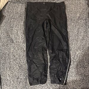 VINTAGE Black ”Nike” Track Pants with White Trim